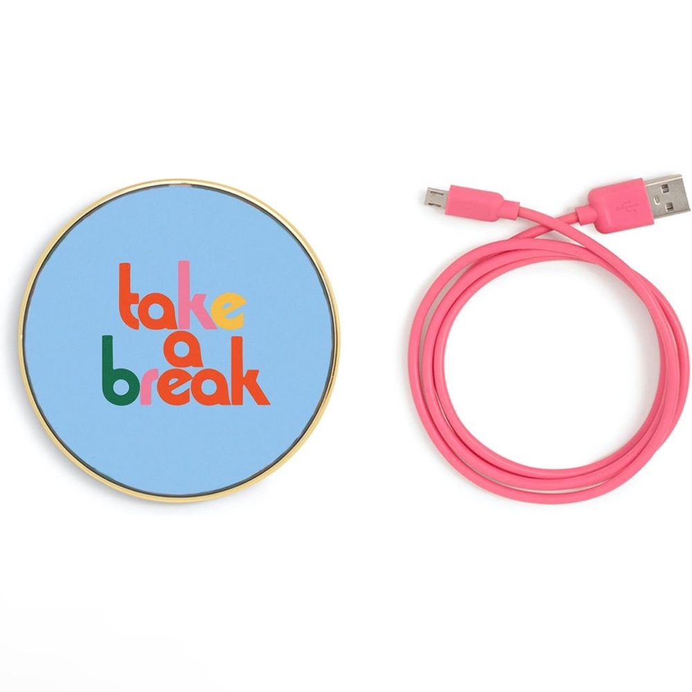 ban.do | Wireless Charger with 60 Inch USB Cord, Take a Break